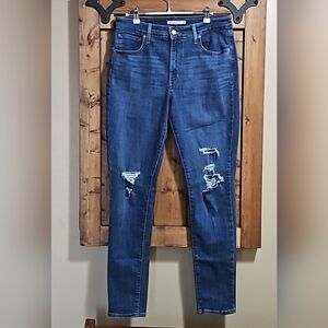 Levi's 721 High Rise Skinny Distressed Stretch Women's Jeans Size 32x32